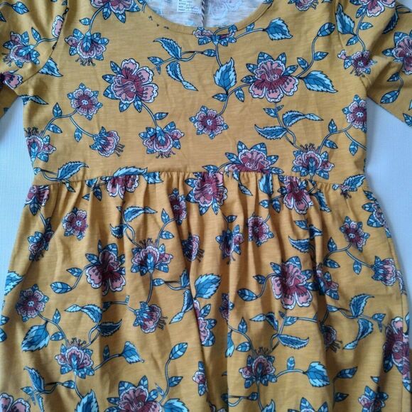 Matilda Jane A Place in the Sun Yellow Floral Pattern Dress Women's Size Medium - Picture 7 of 12